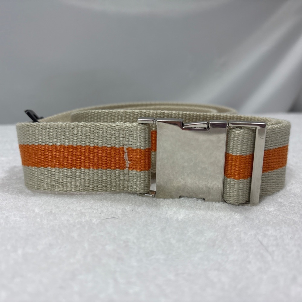 No Boundaries Natural Orange Striped Web Belt NWT SM/L NB222145 Deadstock